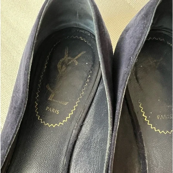 Saint Laurent vintage ballerinas flats size 38 navy authentic - Picture 2 of 10